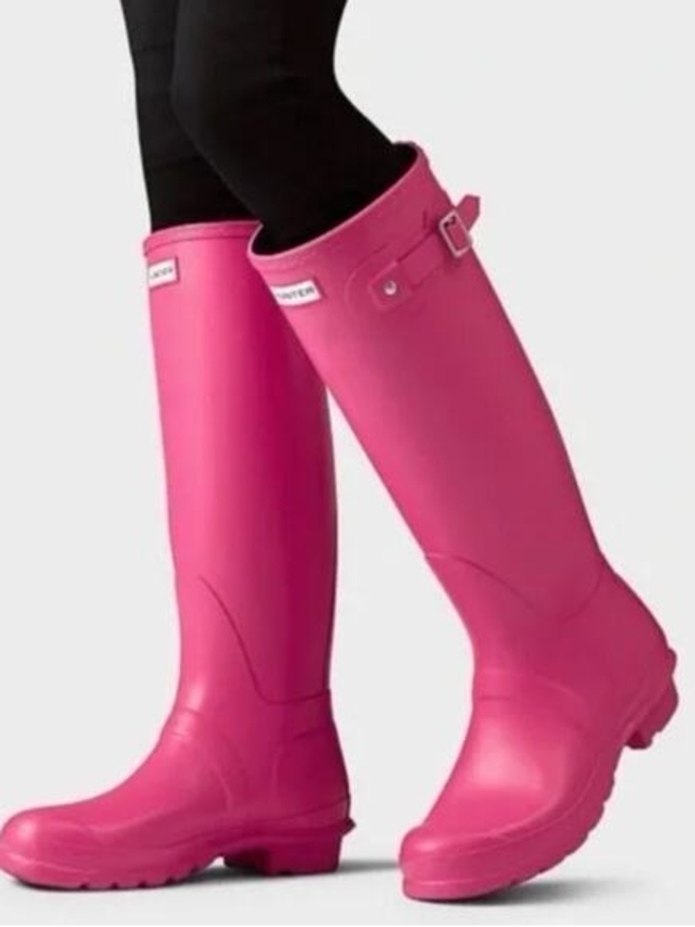 Hunter Tall Rain Boots in Bright Pink - Picture 4 of 4